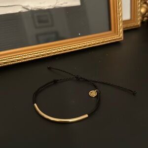 Pura Vida Black and Gold Adjustable Bracelet